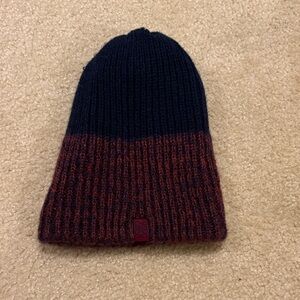 Burton Navy and Maroon Knit Beanie